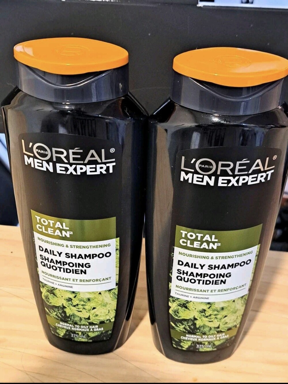 2 Loreal Paris Men Expert Daily Shampoo. Total Clean.  Normal To Oily Hair.375ml